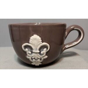 Medici by Artimino Brown mug With Fleur De Lis handcrafted in Italy